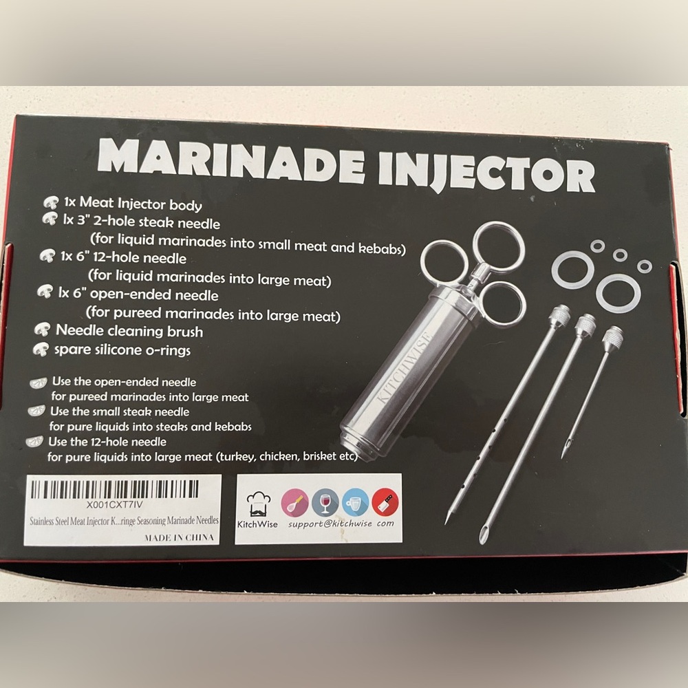 Meat Injector Kit BBQ Master - Picture 3 of 9